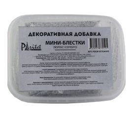 Блестки "Серебро-палочки" 30 г PARITET PDLW-G13 