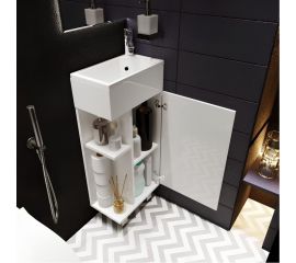 Тумба с раковиной 1Marka Laura 40Н 1д. белый глянец R У85928 