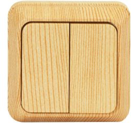 Двухклавишный выключатель Jilion дуб 9533464 