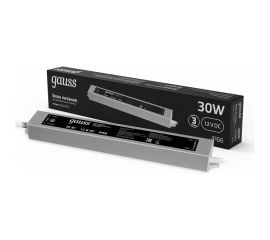 Пылевлагозащищенный блок питания для светодиодной ленты 30W 12V IP66 Gauss 202023030 