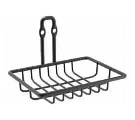 Мыльница для ванной FORA "fresh" решетчатая черный FOR-FR034BL 