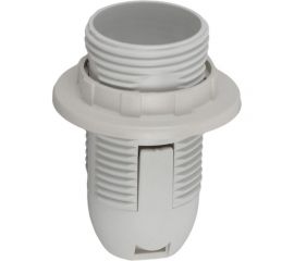 Патрон с кольцом ЭРА Е14, пластик, белый Б0043746 