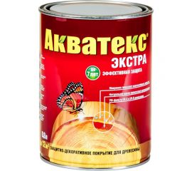 Защитно-декоративное покрытие для древесины Акватекс Экстра ваниль 0.8 л 135092 