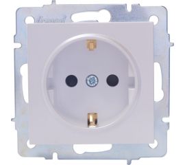 Розетка Lezard VESNA с защитой от детей, ПБТ, жемчужно-белый перламутр 742-3088-124B 