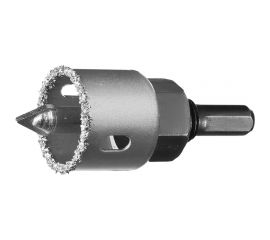 Коронка-чашка в сборе с державкой и сверлом ЗУБР Профессионал 32х25 мм, карбид-вольфрамовая крошка 33360-032_z01 