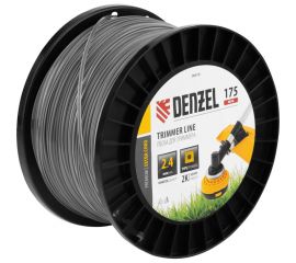 Леска двухкомпонентная EXTRA CORD (2.4 мм, 175 м, квадрат, на DIN катушке) для триммера Denzel 96818 