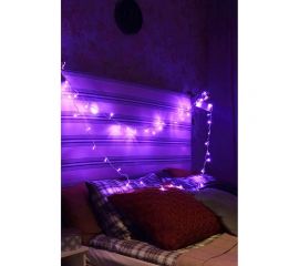 Светодиодная гирлянда КОСМОС 50 светодиодов, фиолетовый, 6.5м, 8 режимов KOC_GIR50LED_V 