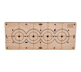Шаблон для сверления подрозетников на 4 отверстия, 72 мм, толщина 8 мм, расстояние 71 мм РОТОР 4Shablon-v3-72 