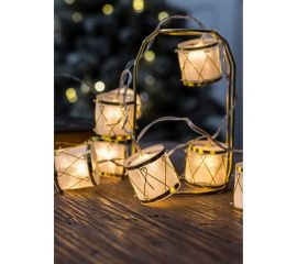 Гирлянда-барабаны КОСМОС пластик 5x4cм 10LED, KOC_GIR-B117 