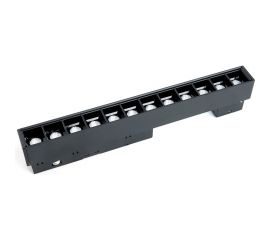 Светодиодный магнитный светильник FERON MGN300 трековый низковольтный 12W, 1080 Lm, 3000К, 30 градусов, черный 41934 