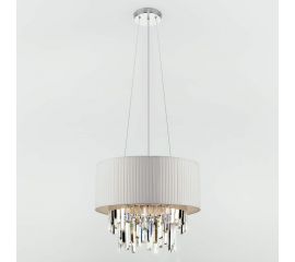 Подвесной светильник Eurosvet Strotskis 10122 6 хром/прозрачный хрусталь a054108 