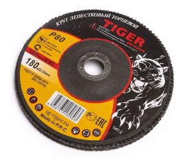 Круг зачистной лепестковый NORMAL (180х22 мм; P80) TIGER ABRASIVE 00-00000090 