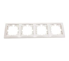 Рамка Lezard MIRA 4-ая вертикальная б вст белый 701-0200-154 