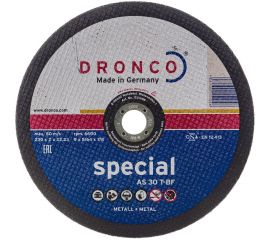 Диск отрезной по металлу Special AS30T (230x2x22.23 мм) DRONCO 1231055100 
