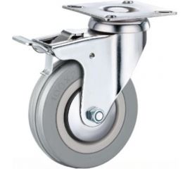 Колесо аппаратное поворотная площадка с тормозом 120 мм SCgb 55 А5 1005304 