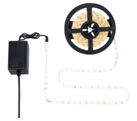 Комплект светодиодной ленты Lamper 5 м IP65 с блоком питания, теплое белое свечение 142-909 