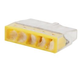 5-проводная экспресс-клемма REXANT с пастой СМК 2273-245 0,5-2,5 мм2 прозрачная 100 шт 07-3219 