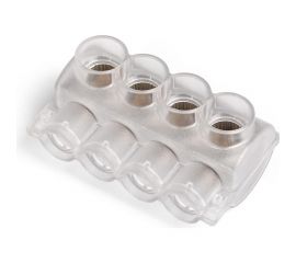 Клеммник КВТ 4-х контактный KE10.1 (AL 10-35/Cu 1.5-25) 88974 