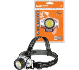 Светодиодный фонарь TDM ""Налобный"" 5 Вт COB, 300 лм, батарейки 3хAAA SQ0350-0073 