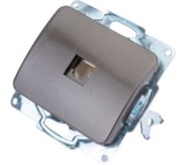 Одинарная телефонная розетка СВЕТОЗАР ГАММА SV-54117-DM 