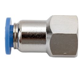 Фитинг цанговый прямой с внутренней резьбой 1/4F для трубки диаметром 8 мм SHPI PCF 08-R02 