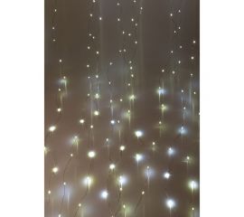 Гирлянда-Дождь КОСМОС 3x2м, 240LED, RGB, прозрачный провод, 8 режимов, от 220V, KOC_CUR-V107 
