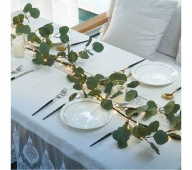 Гирлянда-Ветвь эвкалипта КОСМОС 1,8м, 3AA батарейки, 6ч таймер, кабель коричневый 80см, KOC_INT-B127 