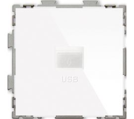 USB розетка CGSS 2.1А белая Практика PL-W201U-WCG 