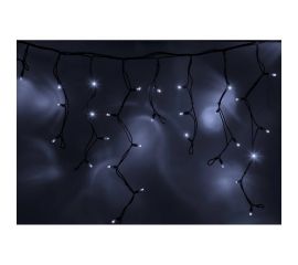 Гирлянда Neon-Night АЙСИКЛ бахрома, 5,6 х 0,9 м, черный каучук, ""Flashing"", IP65, 240 LED белые 255-255 