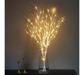 Гирлянда-Ветки березы КОСМОС 2шт, 80см, IP65, 3AA батарейки, 6ч таймер, кабель белый 50см, KOC_INT-B126 