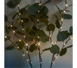 Гирлянда-Ветви эвкалипта КОСМОС 3шт, IP65, 3AA батарейки, 6ч таймер, кабель коричневый 50см, KOC_INT-B131 