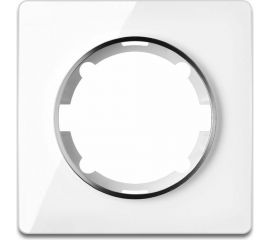 Стеклянная рамка OneKeyElectro Garda (для серии Florence) 1 пост, цвет белый 2234924 