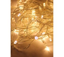 Гирлянда КОСМОС светодиодная 100 светодиодов, белый, 10,8 м, 8 режимов мигания, KOC_GIR100LED_W 