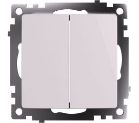 2-клавишный переключатель STEKKER (механизм), gls10-7107-01 , 250v, 10а, серия катрин, белый, 49166 