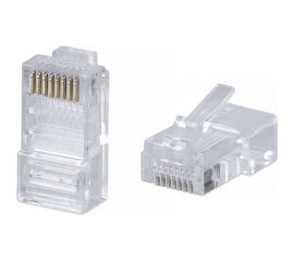 Неэкранированный универсальный коннектор RJ-45 под витую пару WRline WR-8P8C-C5E категория 5e, (100 шт в упаковке) 505227 