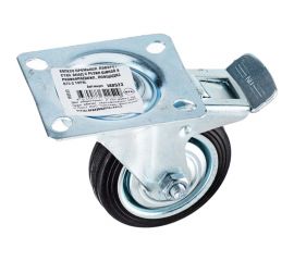 Колесо промышленное поворотное с роликовым подшипником и площадкой с тормозом D75 мм Tech-Krep 148523 