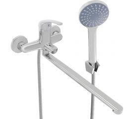 Смеситель для ванны с душем СоюзКран прямой излив 35см картридж 35мм, SK08-P109 553-065 