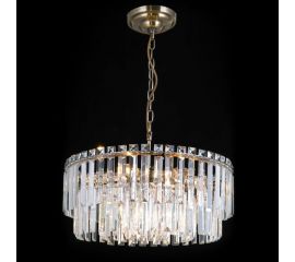 Подвесная люстра Citilux Фонда хрустальная Бронза CL303193 