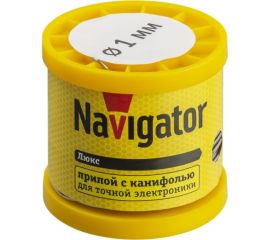 Припой NEM-Pos02-61K-1-K200 ПОС-61 (200 гр; 1 мм; катушка) Navigator 93085 