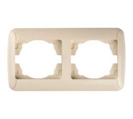 Горизонтальная рамка GUNSAN 2 поста Fantasy крем 16231275-000141 