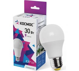 Светодиодн??я лампа КОСМОС LED 30Вт 220В Е27 D70x136 6500К холодный A70, LkecLED30wA70E2765 