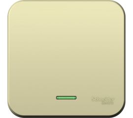 1-клавишный выключатель Schneider Electric Blanca наружный, бежевый cх.1 с подсветкой SE BLNVA101117 