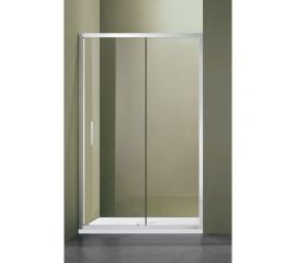 Душевое ограждение SANTREK AQUA Lea- DF-1200-C-Chrome 1200х1850 мм, прямое, стекло прозрачное 5 мм, профиль хром 308516 