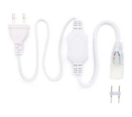 Шнур питания Apeyron для одноцветного одностороннего светодиодного неона 10.5х18.5мм, 220В, IP 65, 800 мм 03-55 