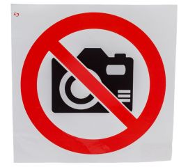 Знак ""Фото и видеосъемка запрещена"" Стандарт Знак Р40, 150x150 мм, 00-00026473 