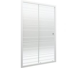 Душевая дверь Triton Слайд 120x185, белый, полосы Щ0000038520 