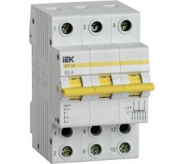 Трехпозиционный выключатель-разъединитель IEK ВРТ-63, 3P, 63А MPR10-3-063 