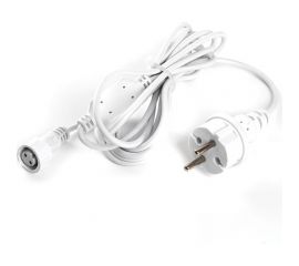 Сетевой шнур для гирлянд FERON 3м, 2x0,5мм2, IP44 белый, DM403 48189 