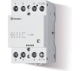 Модульный контактор Finder 2НО+2НЗ, контакта 63А, = 230В AC/DC, - AgSnO2, 226402304610 