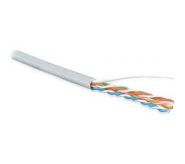 Кабель витая пара Hyperline UUTP4-C5E-S24-IN-PVC-GY-100 (100 м) неэкранированная U/UTP, категория 5e, 4 пары (24 AWG), одножильный (solid), PVC, -20C – +70C, серый - гарантия: 15 лет компонентная, 25 лет системная 359743 